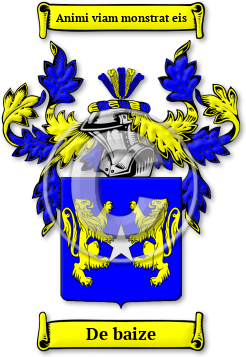 De baize Family Crest Download (jpg) Legacy Series - 150 DPI